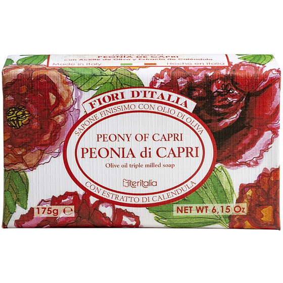 Iteritalia Pivońka italskie roślinne mydło 175 g