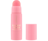 Catrice Blushin´Charm tyčinka na rty a tváře 040 Sparkle Lover, 5,5 g. Multifunkční tyčinka v zářivém odstínu, která přidává tvářím a rtům svěží barvu a jemný třpytivý efekt pro rozzářený vzhled.
