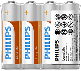 Philips Longlife baterie AA R6L4F/10 1,5 V 4 szt