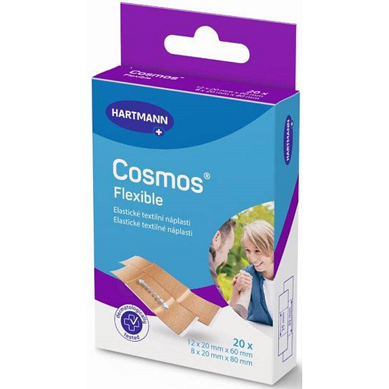 Cosmos Flexible plaster elastyczny tekstylny w 2 rozmiarach 20 sztuk
