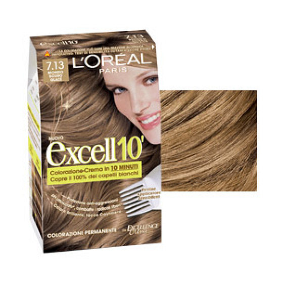 Loreal Paris Excell 10 barva na vlasy odstín 7,13 ledová blond