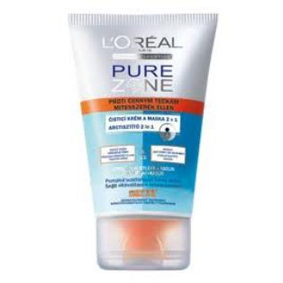 Loreal Paris Pure Zone 2v1 čisticí krém a maska proti černým tečkám 100 ml
