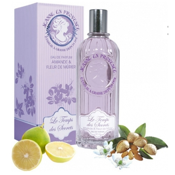 Jeanne en Provence Le Temps des Secrets Migdały i kwiaty ostrużynowe perfumowana woda dla kobiet 60 ml