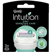 Wilkinson Intuition Sensitive Care Aloe + Vitamin B5 wymienne wkłady dla kobiet 3 sztuki