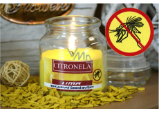 Lima Aroma Dreams Citronela repelentna aromatyczna świeczka szklanka z wieczkiem 120 g
