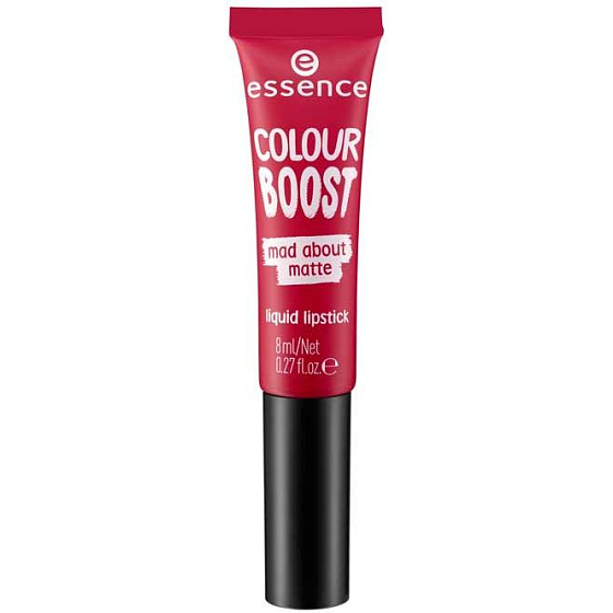 Essence Colour Boost Mad About Matte tekutá rtěnka 07 Seeing Red 8 ml