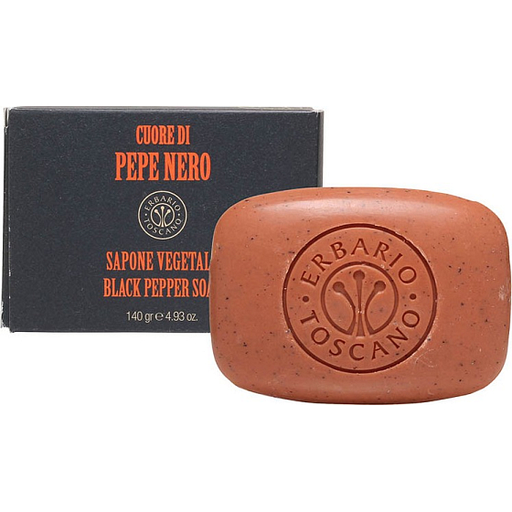 Erbario Toscano Černý pepř toaletní mýdlo 140 g