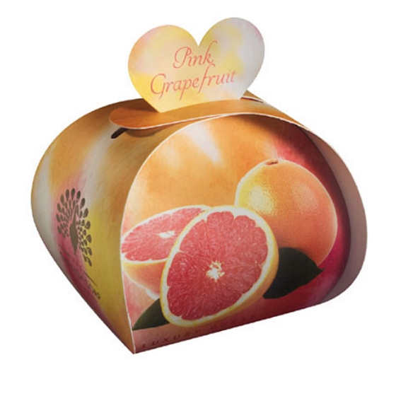 English Soap Różowy grapefruit naturalne perfumowane mydło z masłem shea 3 x 20 g