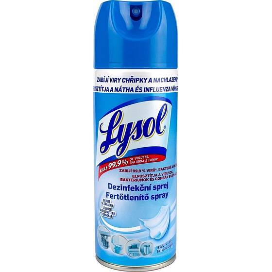 Lysol Svěží vůně dezinfekce ve spreji na více než 100 povrchů, 400 ml