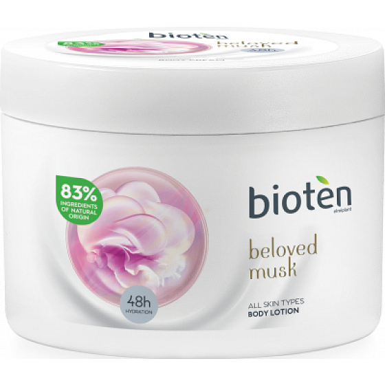 Bioten Beloved Musk tělový krém s bílým pižmem pro všechny typy pokožky 250 ml