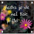 Albi Magnet Sestra je víc než tisíc přátel 6,5 x 6,5 cm