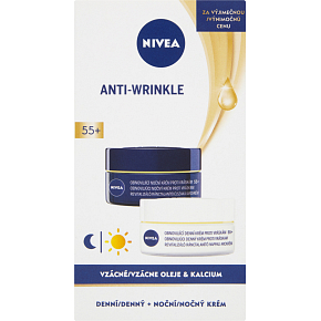 Nivea Revitalizing 55+ dzień i noc krem przeciw zmarszczkom, 2 × 50 ml