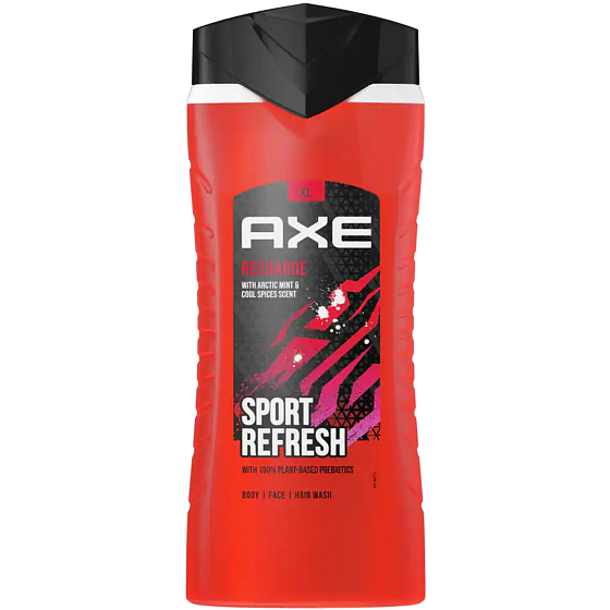 Axe Recharge 3v1 sprchový gel a šampon pro muže 400 ml