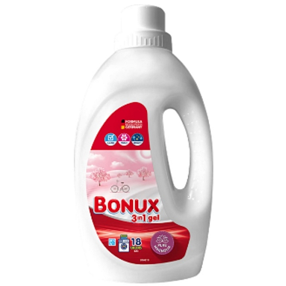 Bonux Color Pure Magnolia 3w1 płynny żel do prania kolorów 18 prań 0,9 l