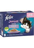 Felix Fantastic Junior kapsički dla kotów w galaretce, 12× 85 g