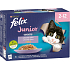 Felix Fantastic Junior kapsički dla kotów w galaretce, 12× 85 g