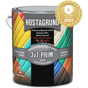 Hostagrund Prim 3v1 S2177 podstawowa i wierzchnia farba na metal, 0280 ciemny brąz, 2,5 l