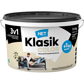 Het Klasik Color farba malarska, 0017 biały śmietankowy, 7+1 kg
