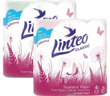 Linteo Classic papier toaletowy różowy 2-warstwowy, 150 kawałków, 15 m, 4 sztuki