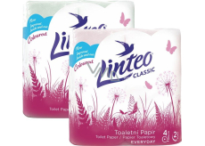Linteo Classic papier toaletowy różowy 2-warstwowy, 150 kawałków, 15 m, 4 sztuki