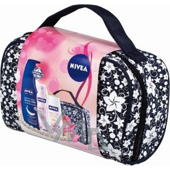 Nivea Kazpearl tělové mléko 400 ml + sprchový gel 250 ml + antiperspirant 150 ml + taška, pro ženy kosmetická sada