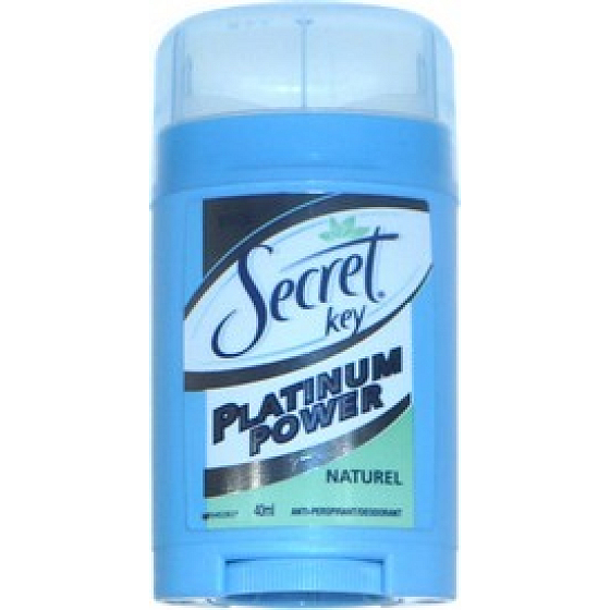 Secret Key Platinum Power Naturel antiperspirant deodorant stick pro ženy 40 ml