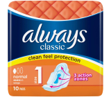 Always Classic Normal podpaski intymne 10 sztuk