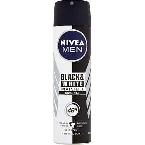 Nivea Men Black & White Invisible Original antiperspirant, 150 ml