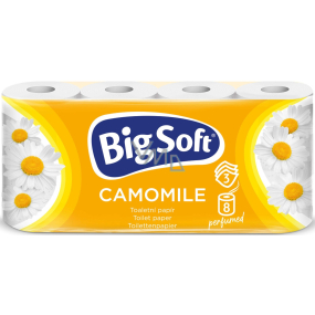 Fine & Soft Rumianek perfumowany papier toaletowy z rumiankiem 150 arkuszy 3 warstwowy 8 rolek Fine & Soft Rumianek perfumowany papier toaletowy z rumiankiem 150 arkuszy 3 warstwowy 8 rolek