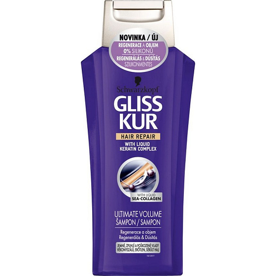 Gliss Kur Ultimate Volume Regenerace a objem šampon na vlasy 250 ml