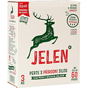 Jelen proszek do prania na bazie mydła, 60 prań, 3 kg Jelen proszek do prania na bazie mydła, 60 prań, 3 kg