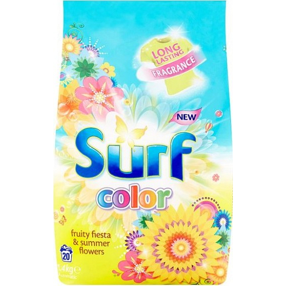 Surf Color Fruity Fiesta & Summer Flowers prášek na praní barevného prádla 20 dávek 1,4 kg