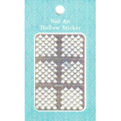 Nail Accessory Hollow Sticker szablony na paznokcie multikolorowe krople 1 arkusz 129