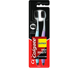 Colgate High Density Charcoal szczoteczka do zębów, miękka, 2 szt.