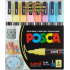 Posca Uniwersalny zestaw akrylowych markerów 0,9 - 1,3 mm Mix pastelowych kolorów 8 sztuk PC-3M