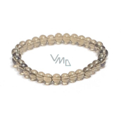 Bransoletka z czarnego onyksu elastyczna naturalny kamień, kuleczka 6 mm / 16 -17 cm, idealny do dopasowania