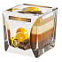 Emocio Chocolate & Orange - Czekolada i pomarańcz trójkolorowa świeca zapachowa szkło 80 x 80 mm, czas palenia do 32 godzin