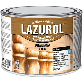 Lazurol Pragomat C1038 lak nitrocelulózowy do drewna 375 ml