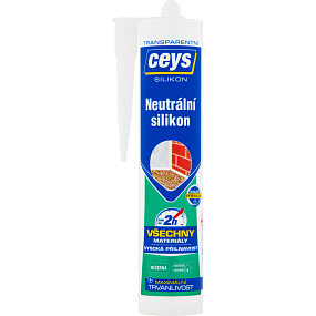Ceys Neutrálny silikon, przezroczysty, 280 ml Ceys Neutrálny silikon, przezroczysty, 280 ml