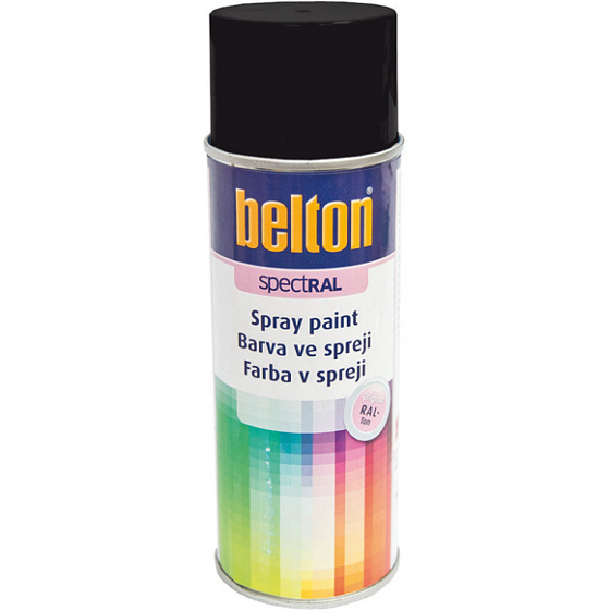 Belton SpectRAL rychleschnoucí barva ve spreji, Ral 9005 černá lesk, 400 ml