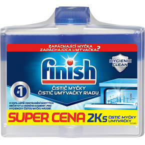 Finish czyszczący do zmywarki duopack, 2× 250 ml