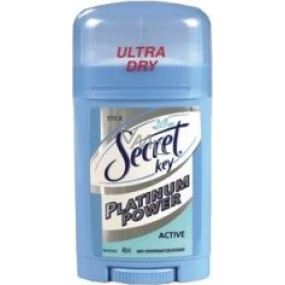 Secret Key Platinum Power Active antiperspirant deodorant stick pro ženy 40 ml Secret Key Platinum Power Active antiperspirant deodorant stick pro ženy 40 ml