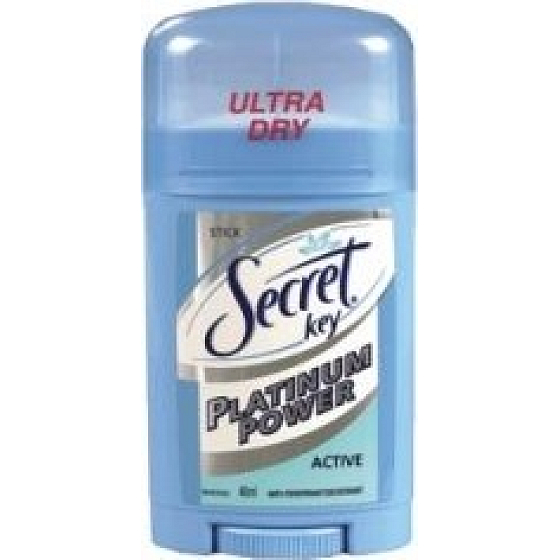 Secret Key Platinum Power Active antiperspirant deodorant stick pro ženy 40 ml