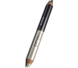 Princessa Davis Eye Double Colour cienie do oczu w kredce + temperówka 012 szary i biały 6 g