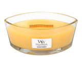 WoodWick Seaside Mimosa - Mimóza na pobřeží vonná svíčka s dřevěným širokým knotem a víčkem sklo loď 453 g