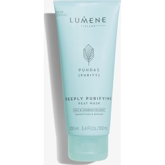 Lumene Puhdas Purity Deeply Purifying Peat Mask hloubkově čisticí pleťová maska s rašelinou pro mastnou a smíšenou pleť 100 ml