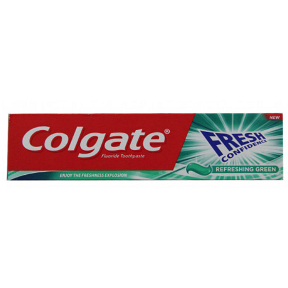 Colgate Fresh Confidence Máta zubní pasta s fluoridem osvěžující zelená 100 ml