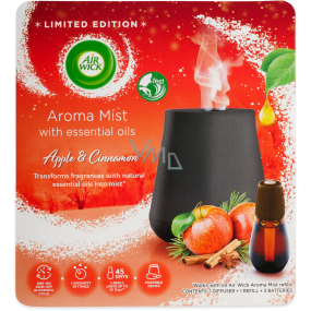 Air Wick Aroma Mist Jablko a skořice automatický osvěžovač vzduchu + náplň 20 ml