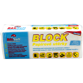 BALsoft Block 2-warstwowe ręczniki papierowe, 200 szt.
