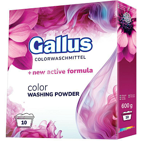 Gallus proszek do prania Color, 10 dawek, 600 g Gallus proszek do prania Color, 10 dawek, 600 g